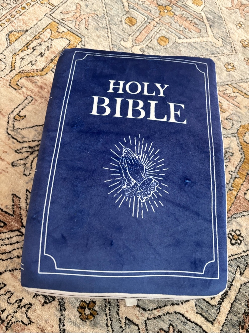 Bible Pillow Book Plush That Opens, Cozy Faith Bible Plushies, for Kids Adult...